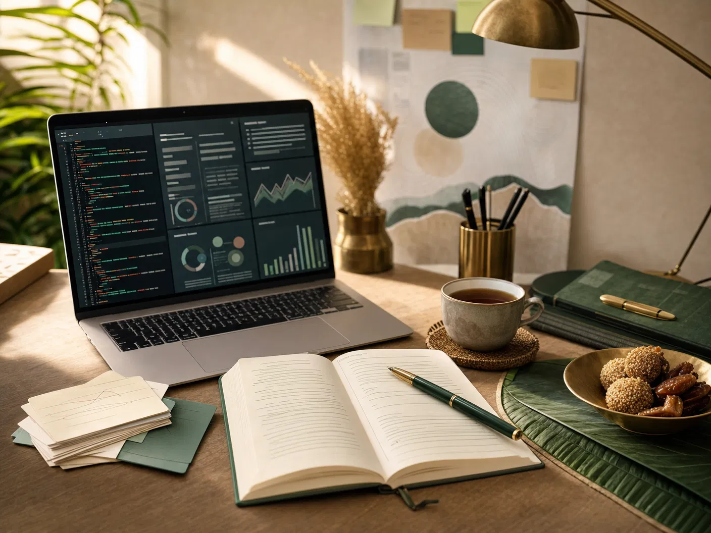 Professional skill and English learning workspace