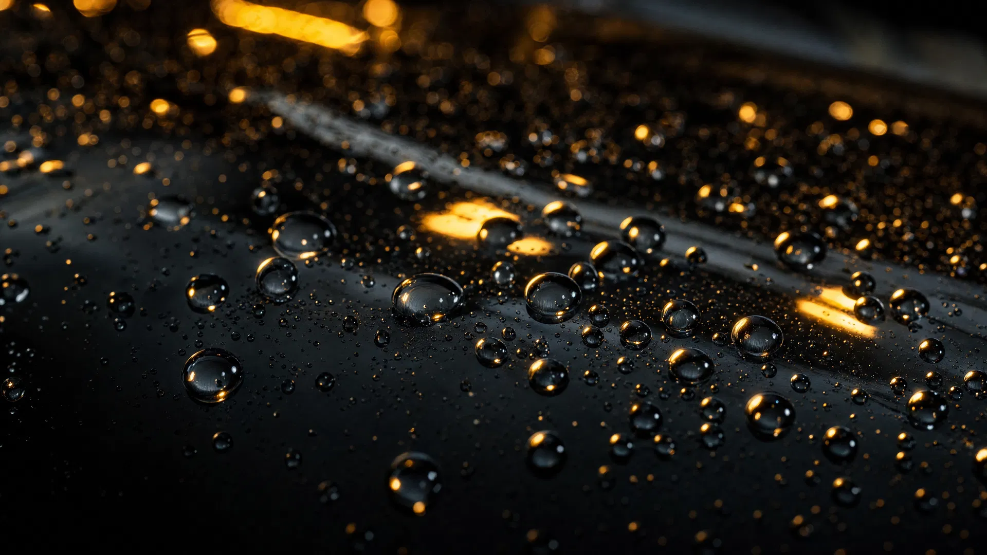 Ceramic coating water beading