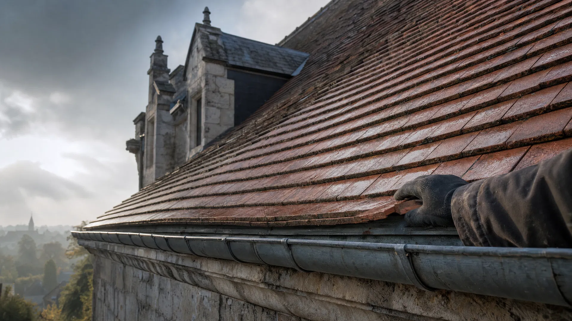 Emmanuel Couverture couvreur à Provins pour rénovation de toiture ancienne en tuiles