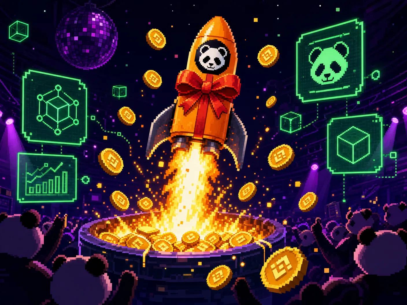 像素火箭销毁代币升空