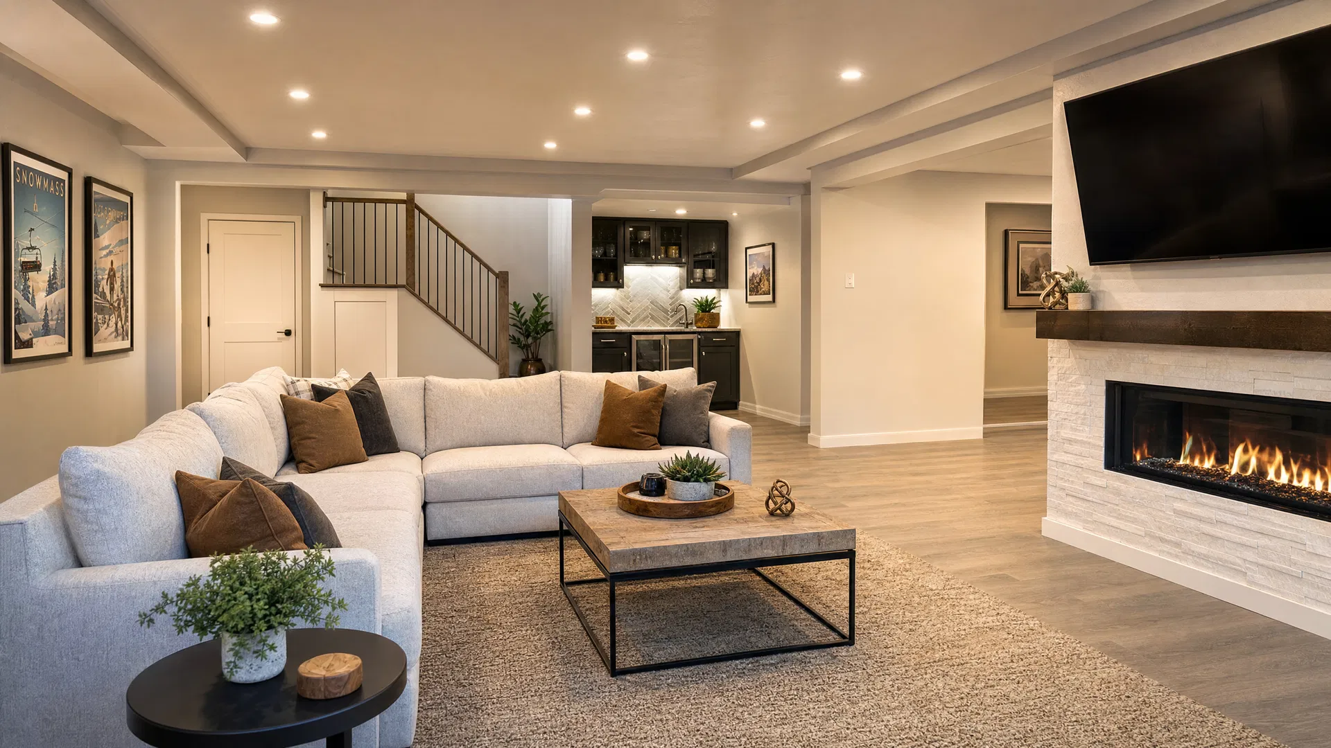 Finished basement