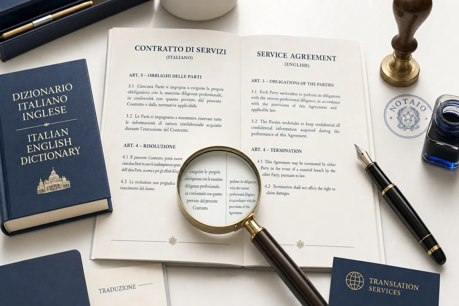 Certified Italian-English Translation: What the Law Requires