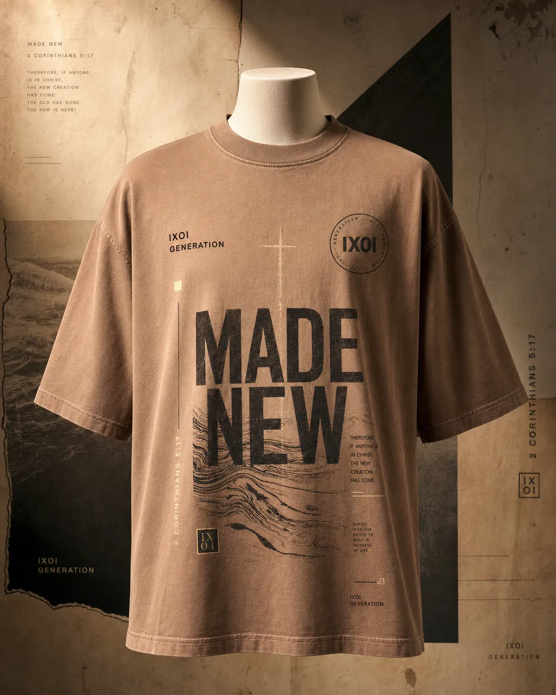Made New Oversized Tee product mockup