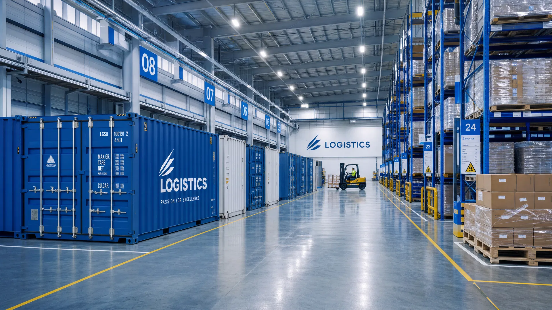 Modern logistics warehouse
