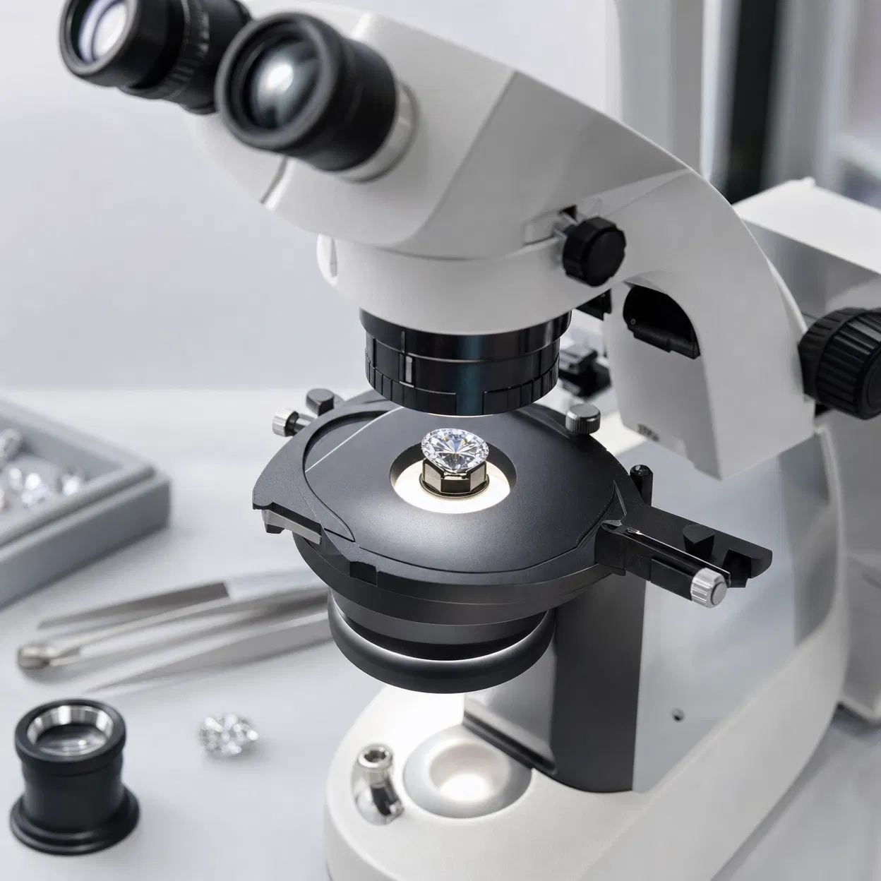Microscópio Gemológico