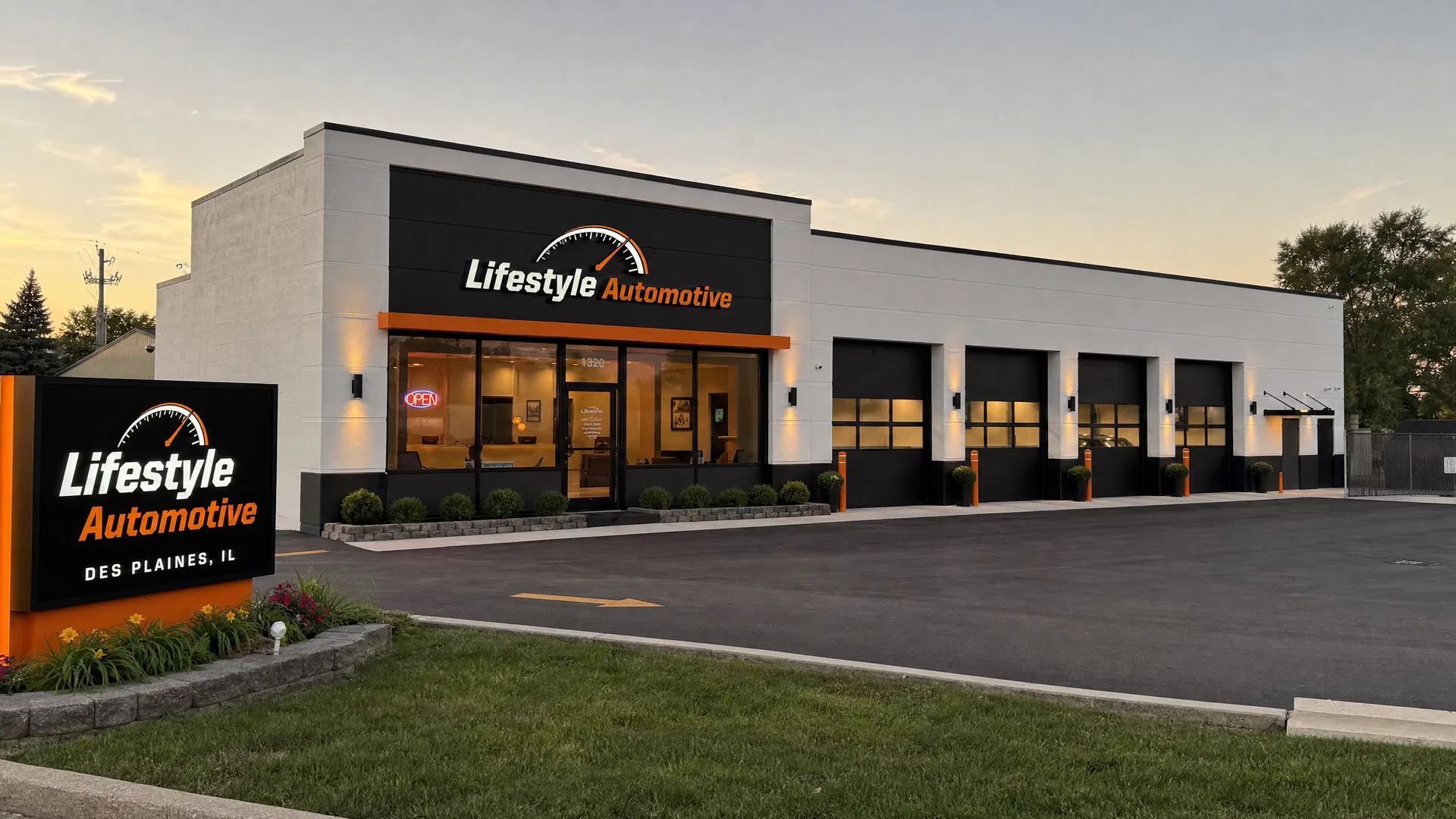 Lifestyle Automotive shop exterior in Des Plaines, IL