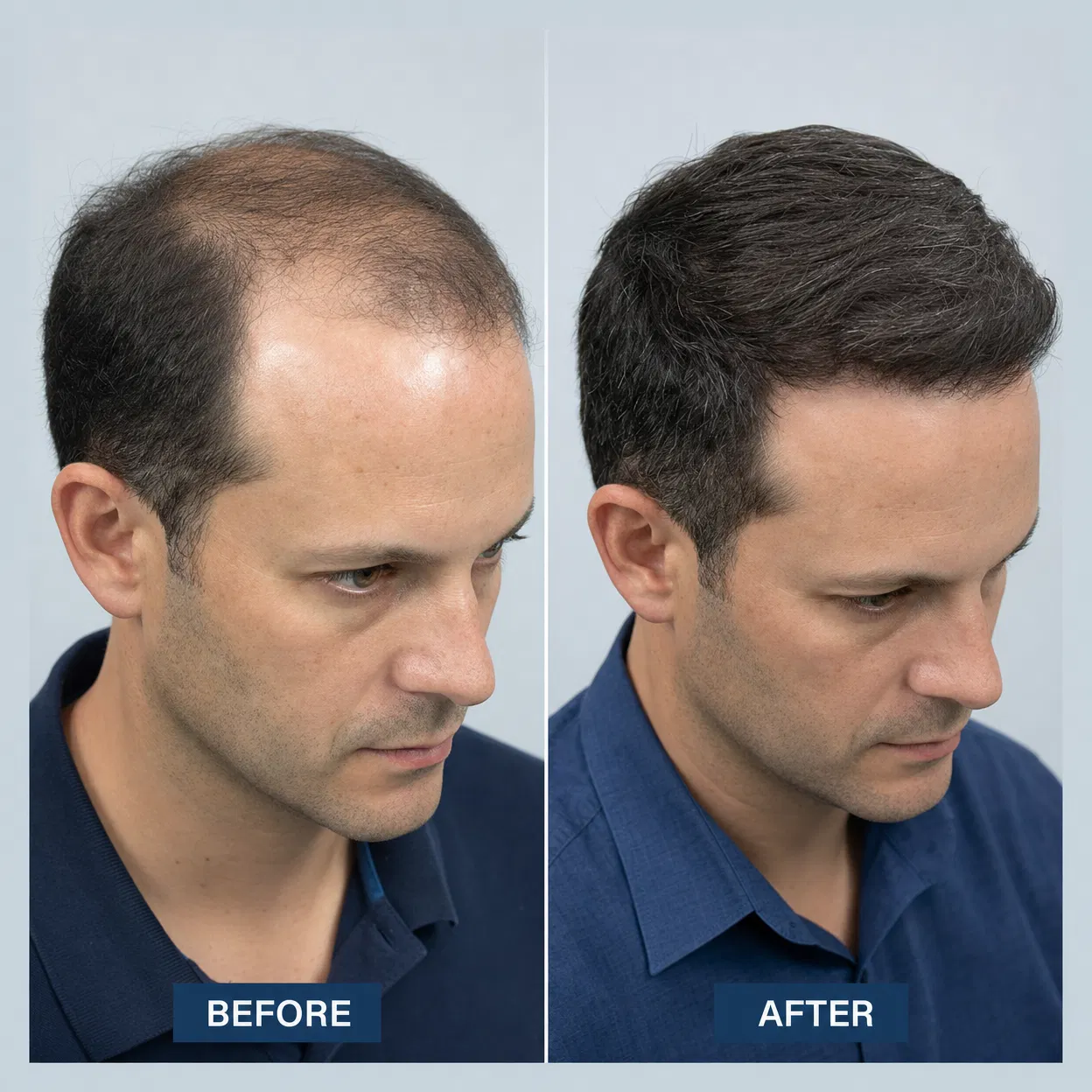 David L. before and after transformation