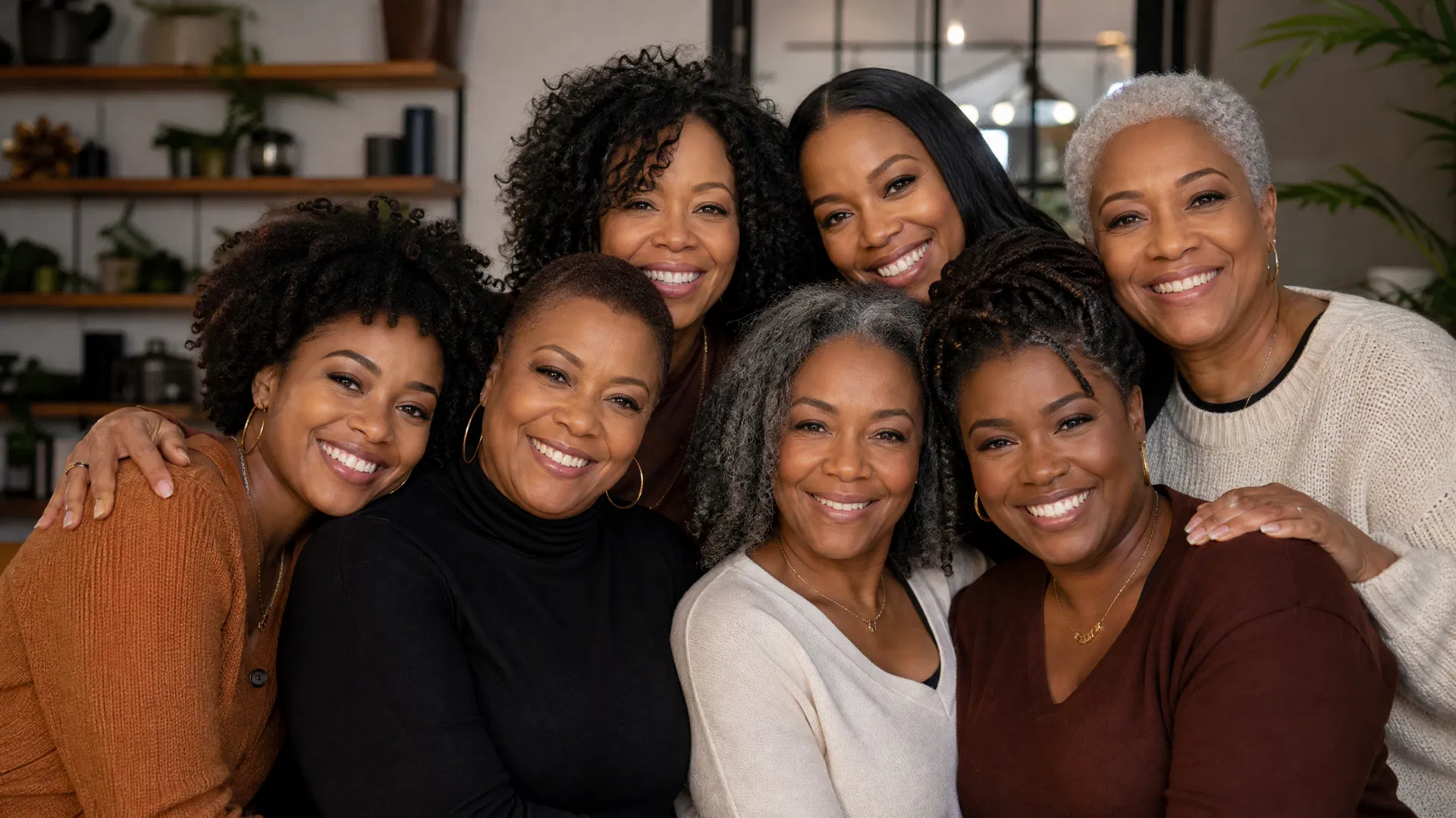 Diverse group of Black women representing community
