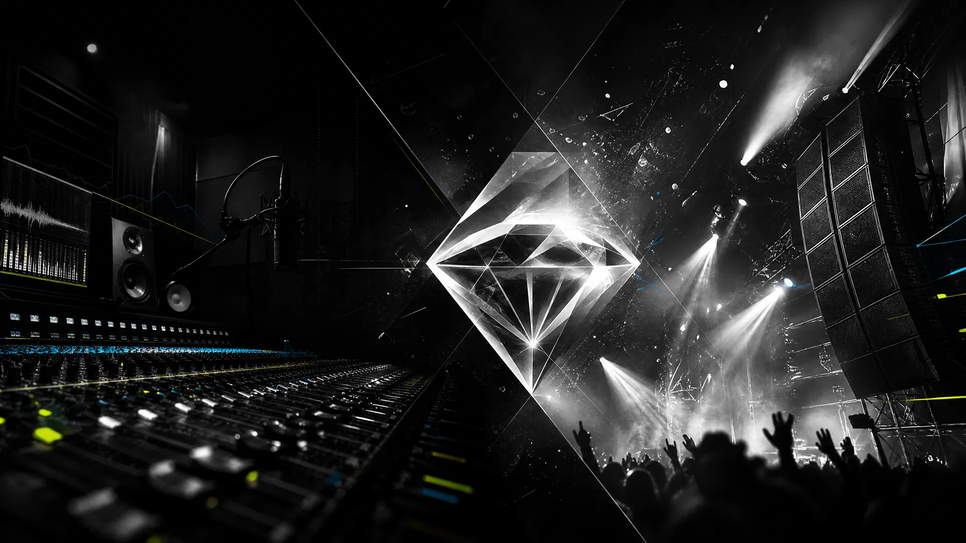 Diamond Needles studio and stage atmosphere
