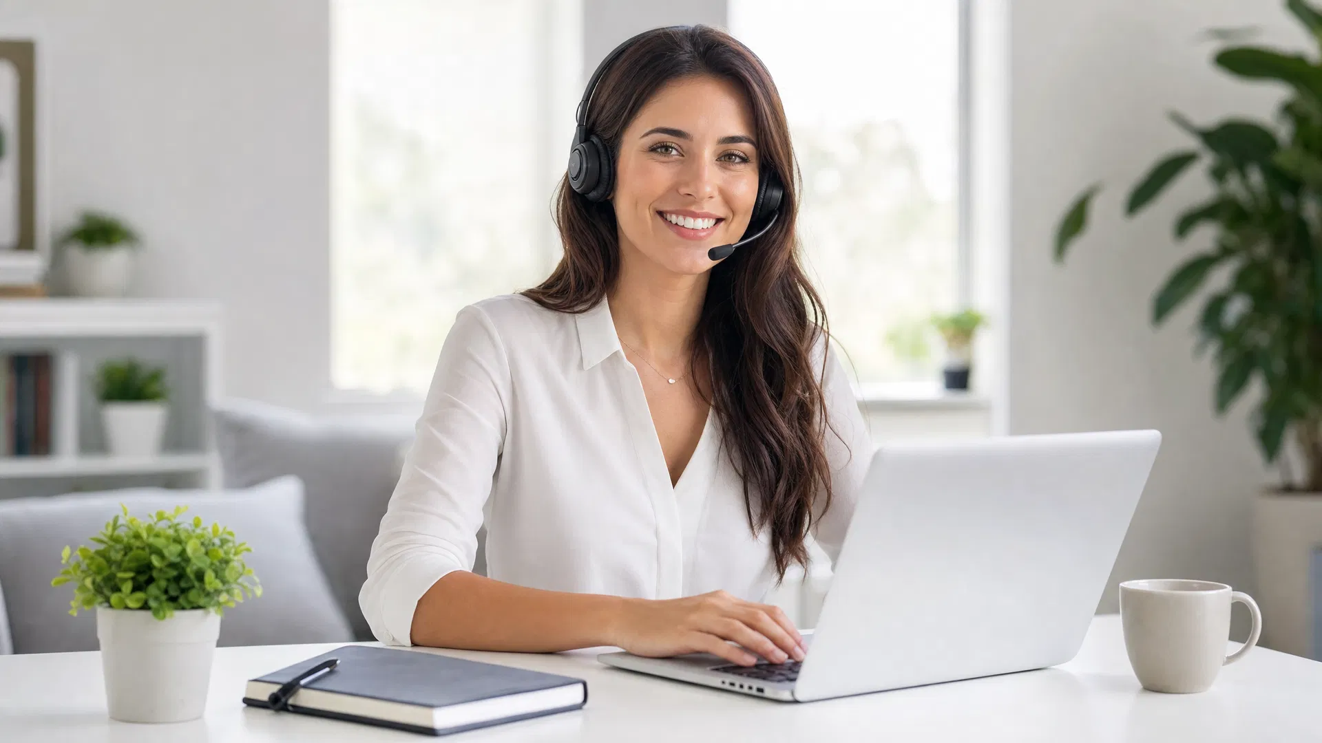 Remote customer service professional