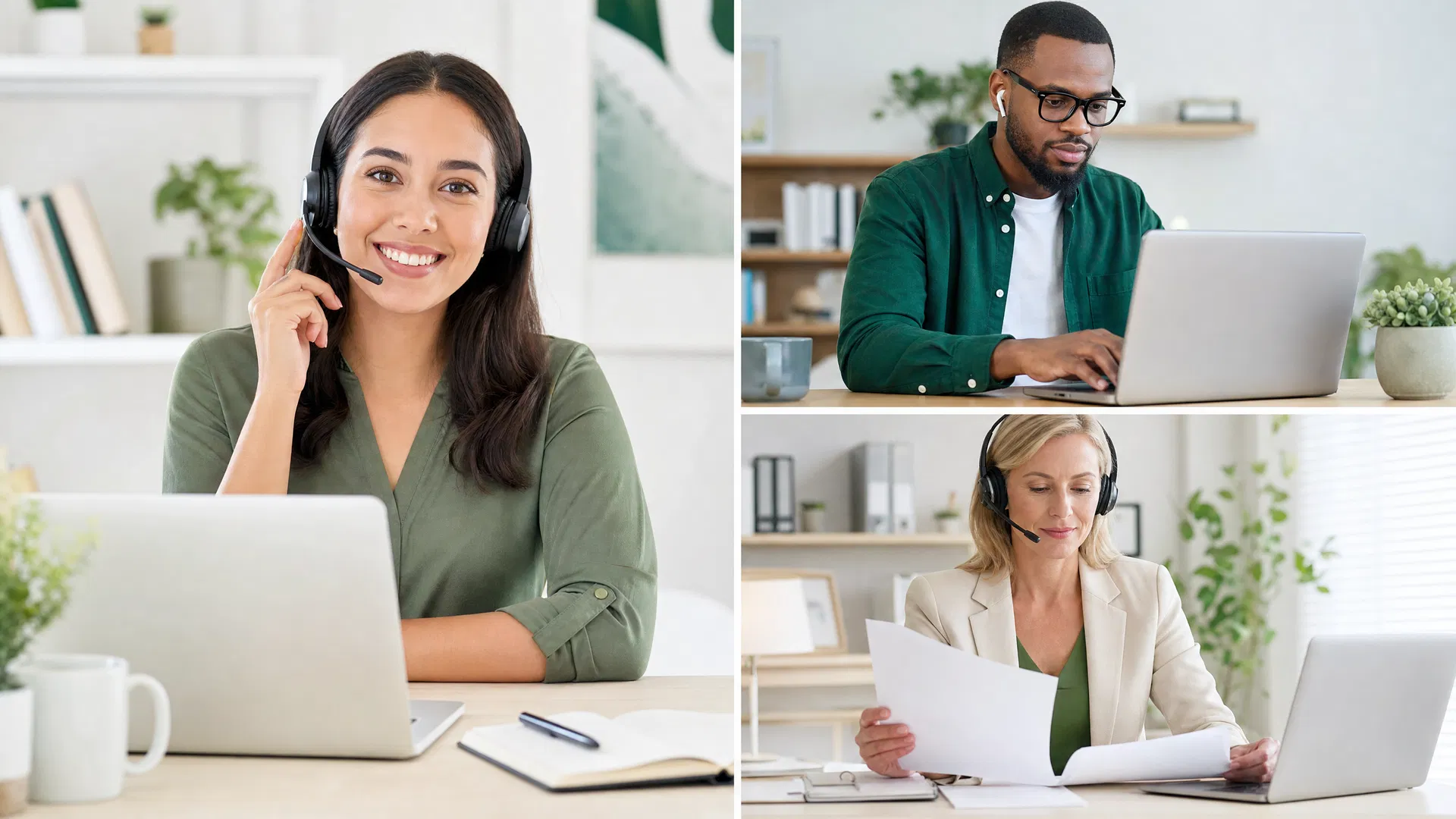 Dynamic Call Solutions team members working remotely