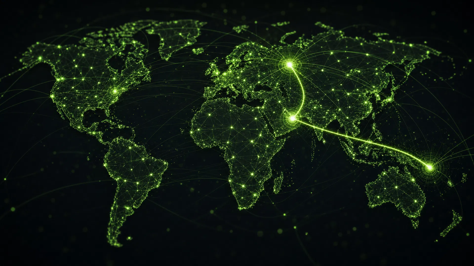 Global network visualization