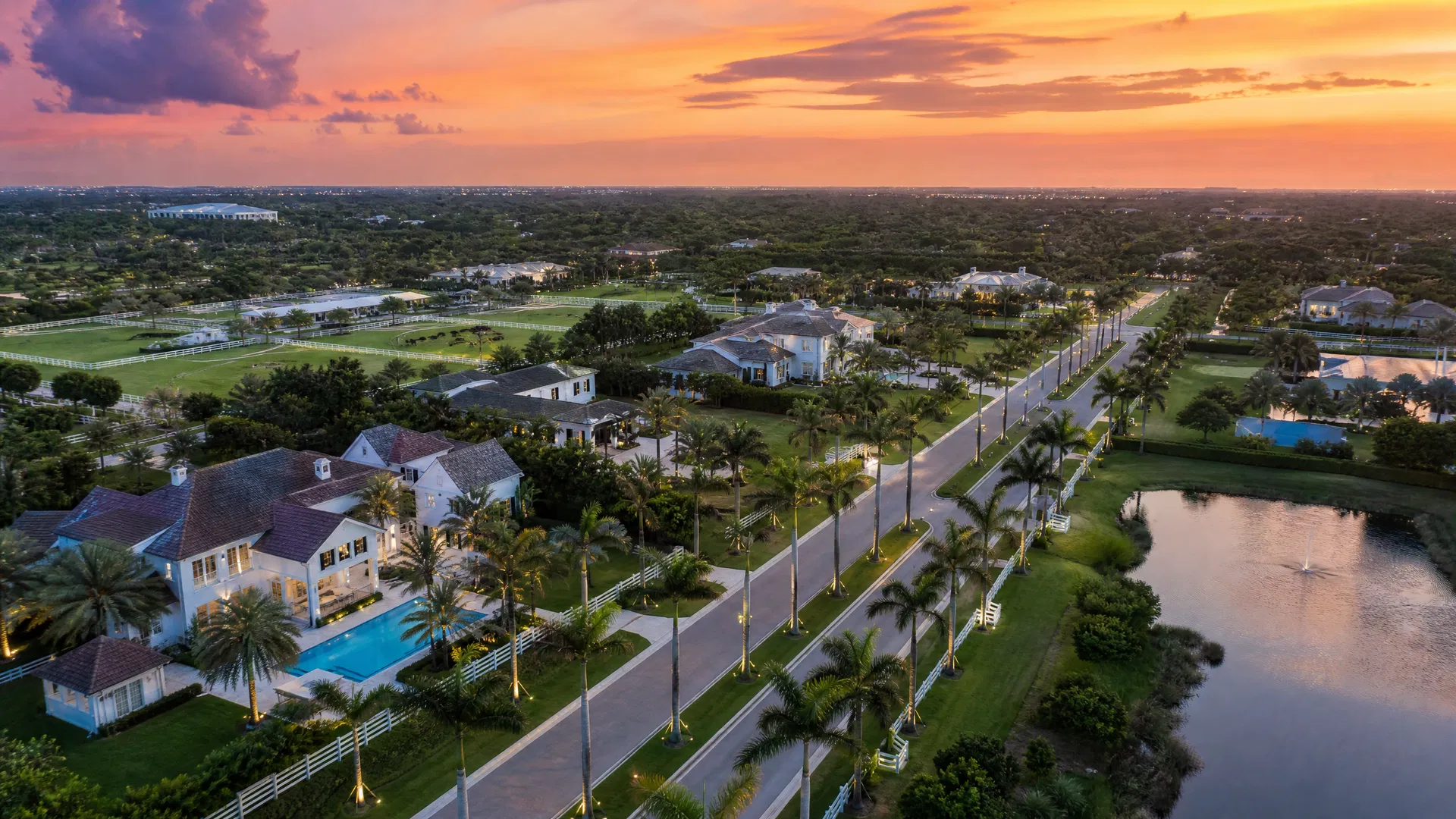 Wellington Florida aerial view