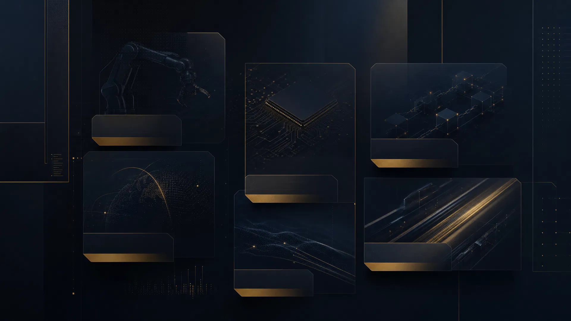 Abstract investment opportunity cards
