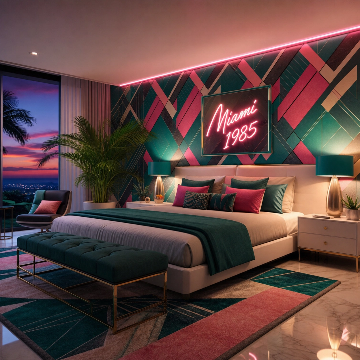 Luxury residential wallpaper installation