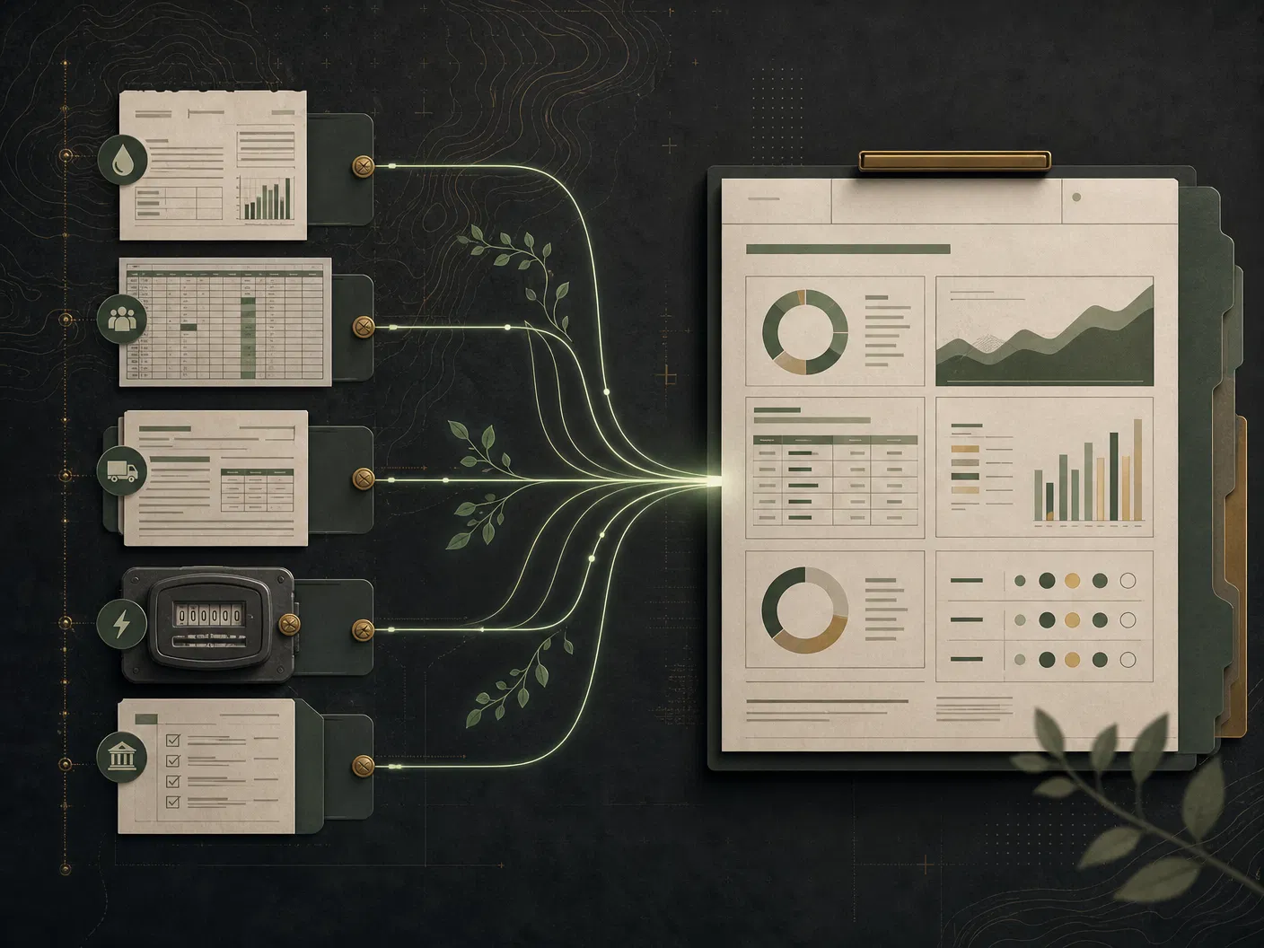 Data flow automation diagram