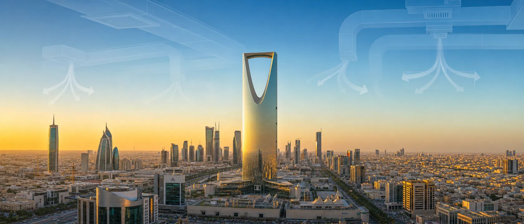 أفق مدينة الرياض - خدمات التكييف المركزي
