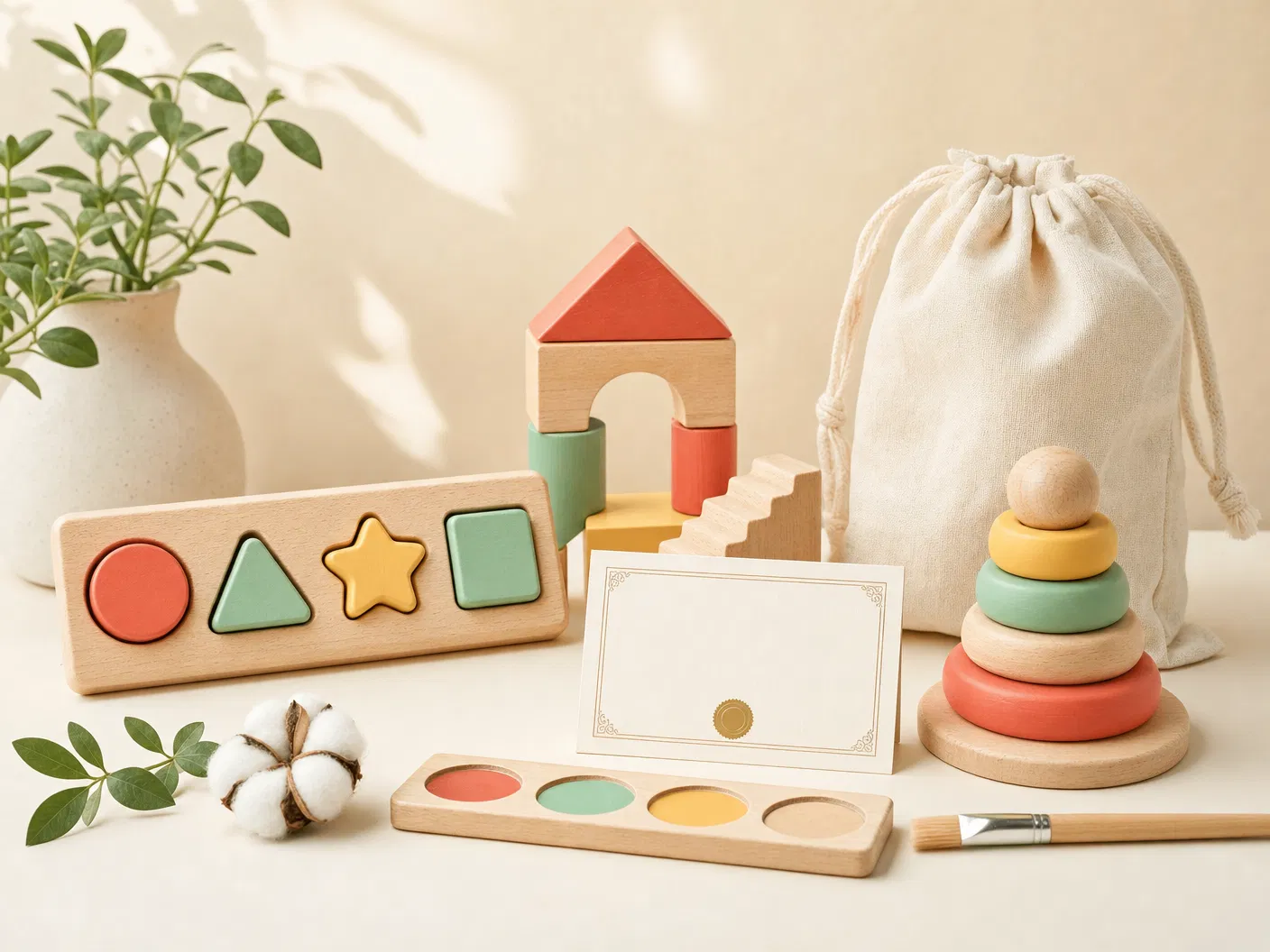 Safe educational toys and non-toxic material display