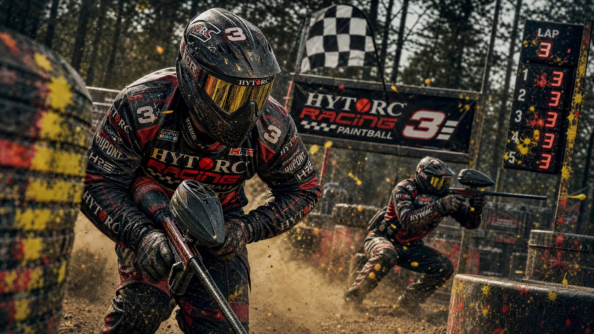Paintball Battle background