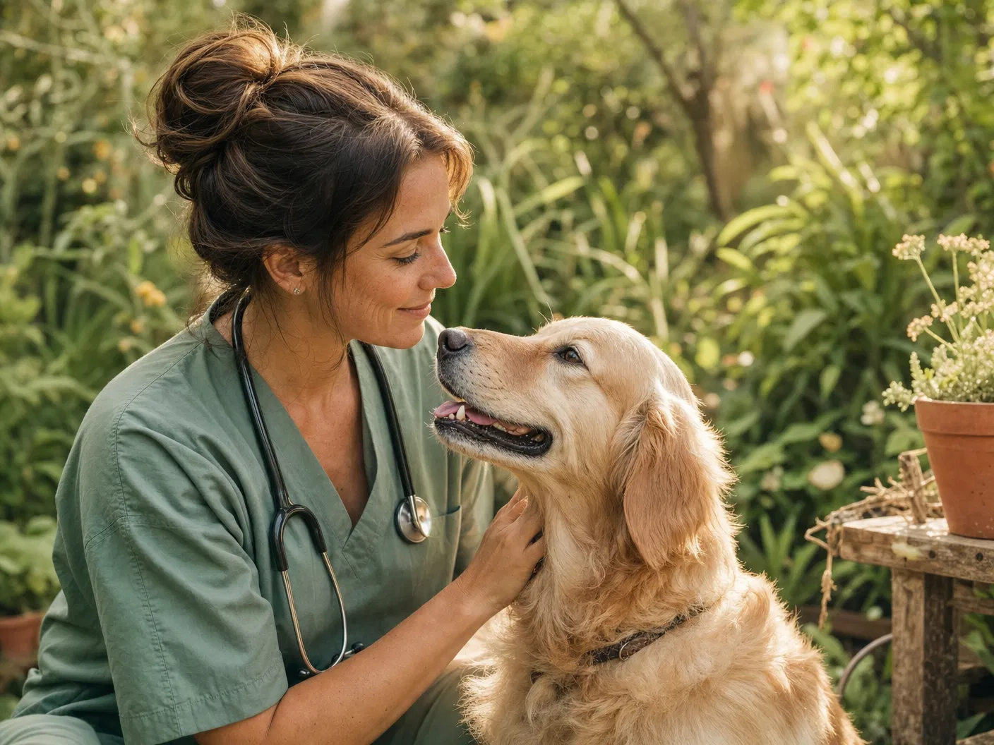 Dr. Gundi with animals