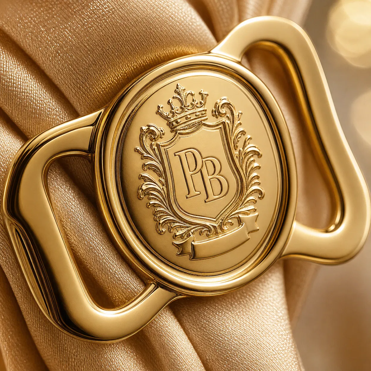 Gold PB Medallion Ring