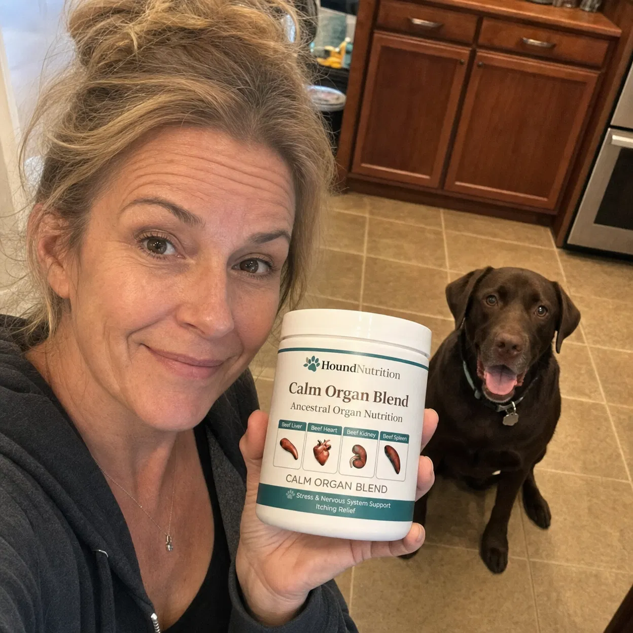Bella and me with Calm Organ Blend
