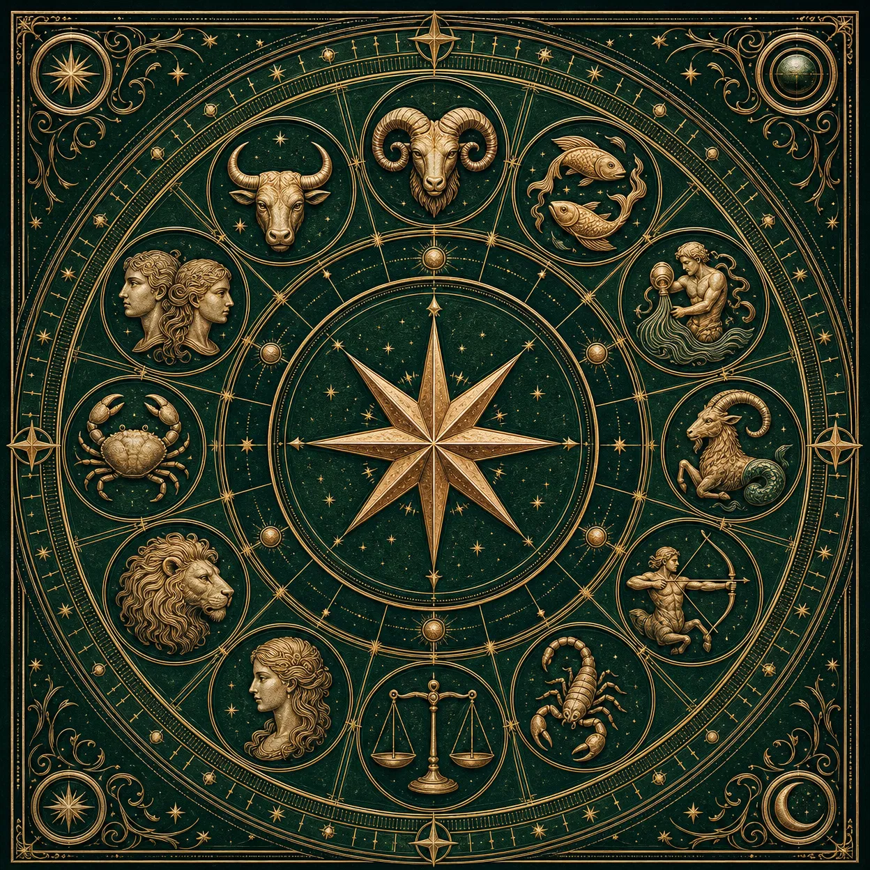 古典占星星盘