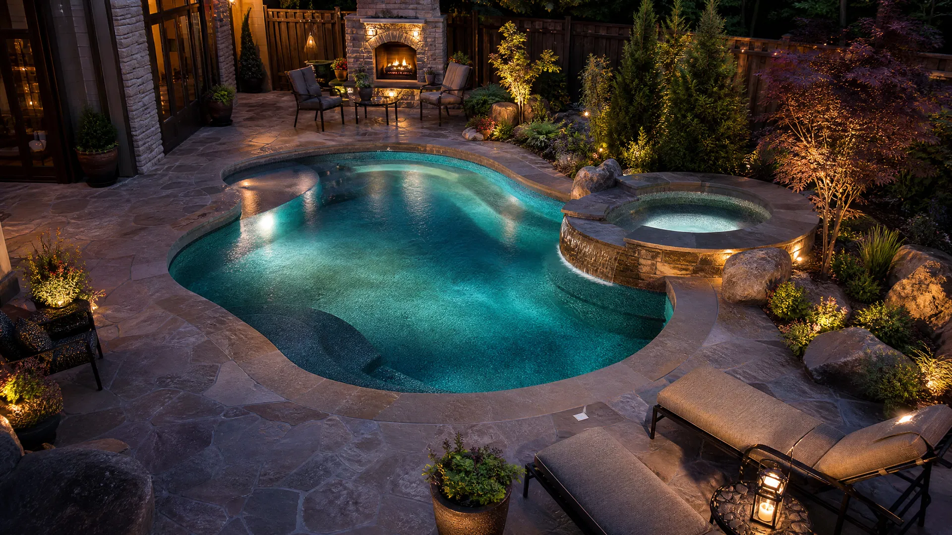 Compact Intimate pool design - Medium size