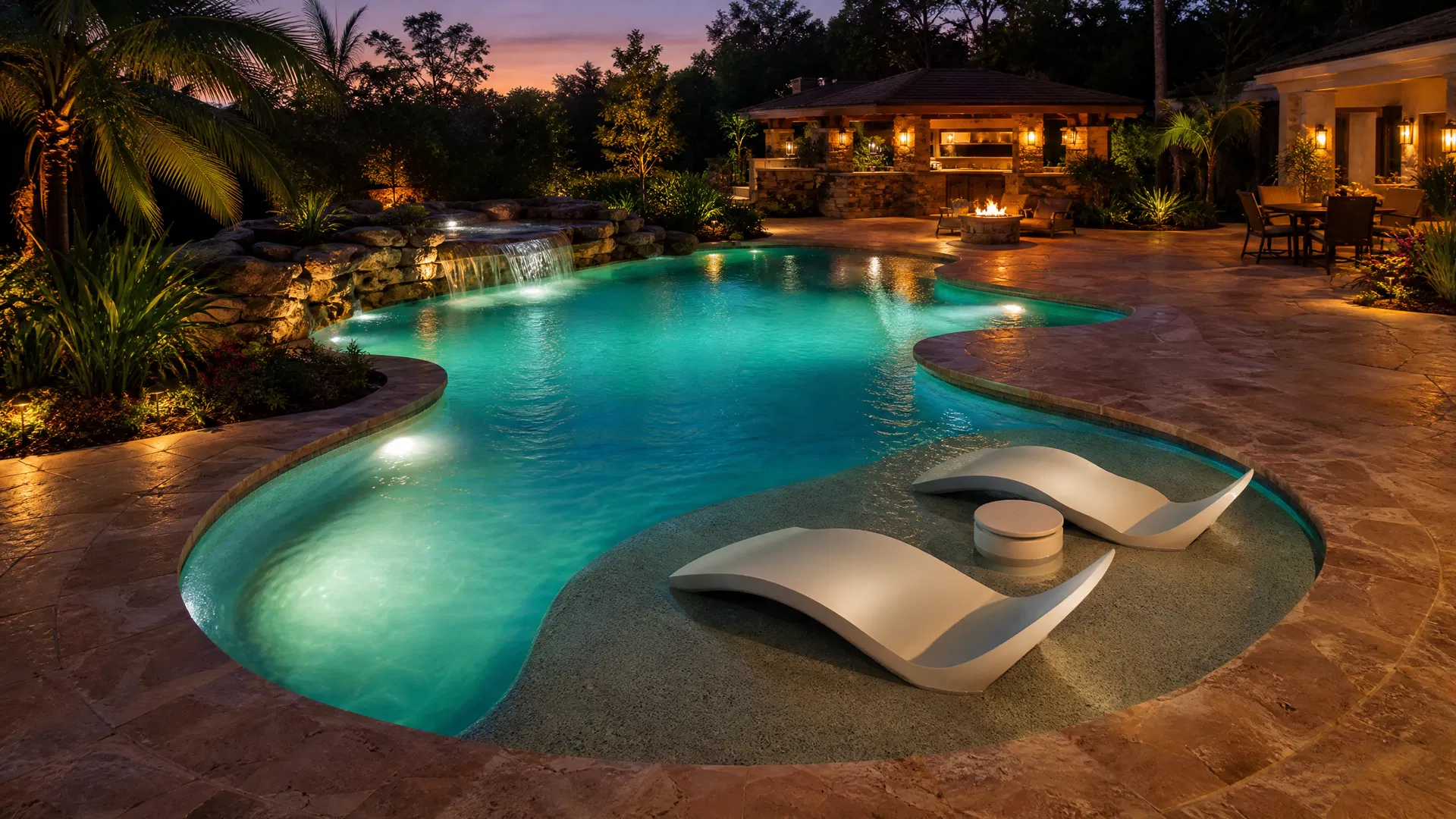 Freeform Resort pool design - Large size