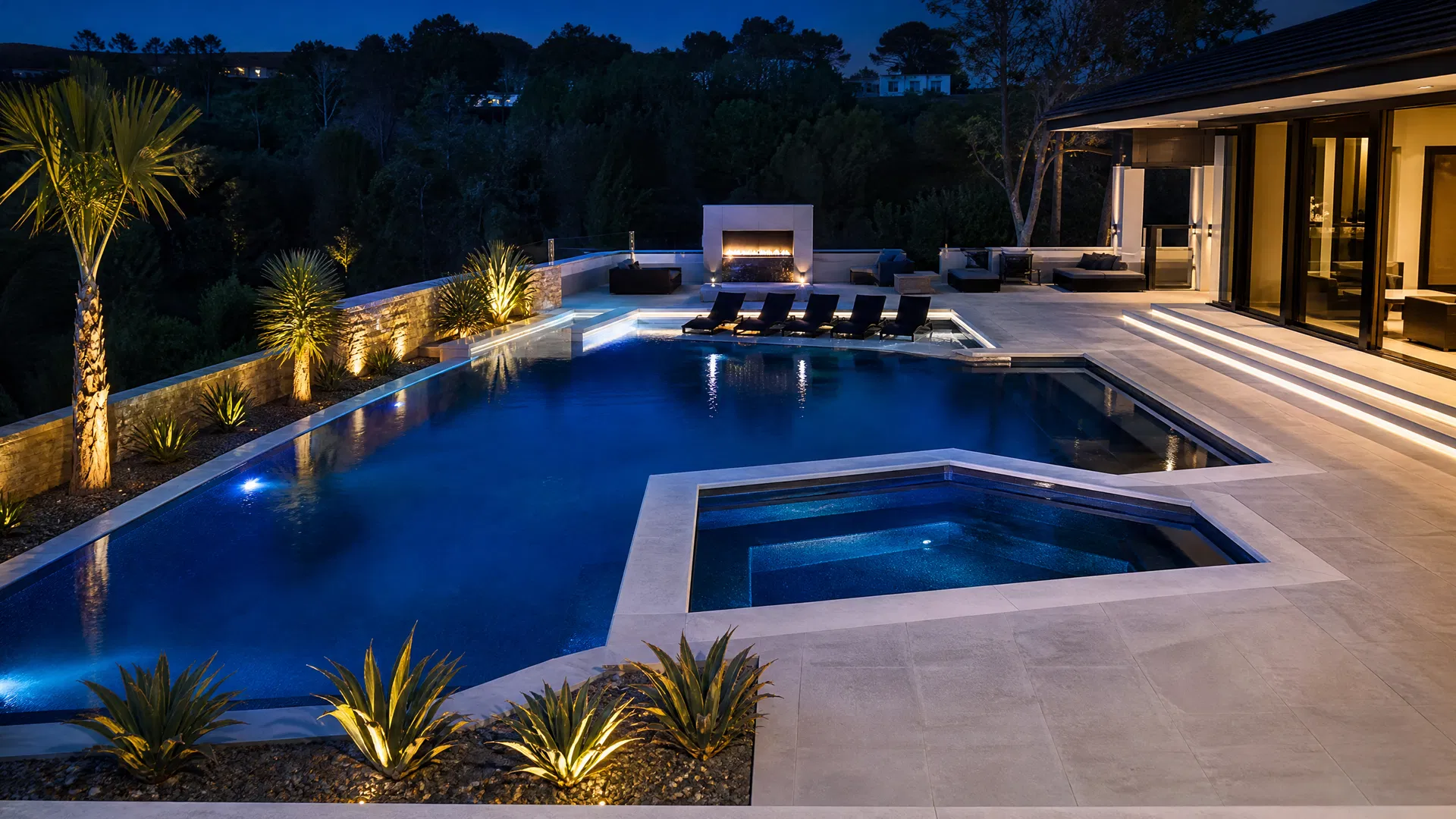 Modern Geometric pool design - Large size
