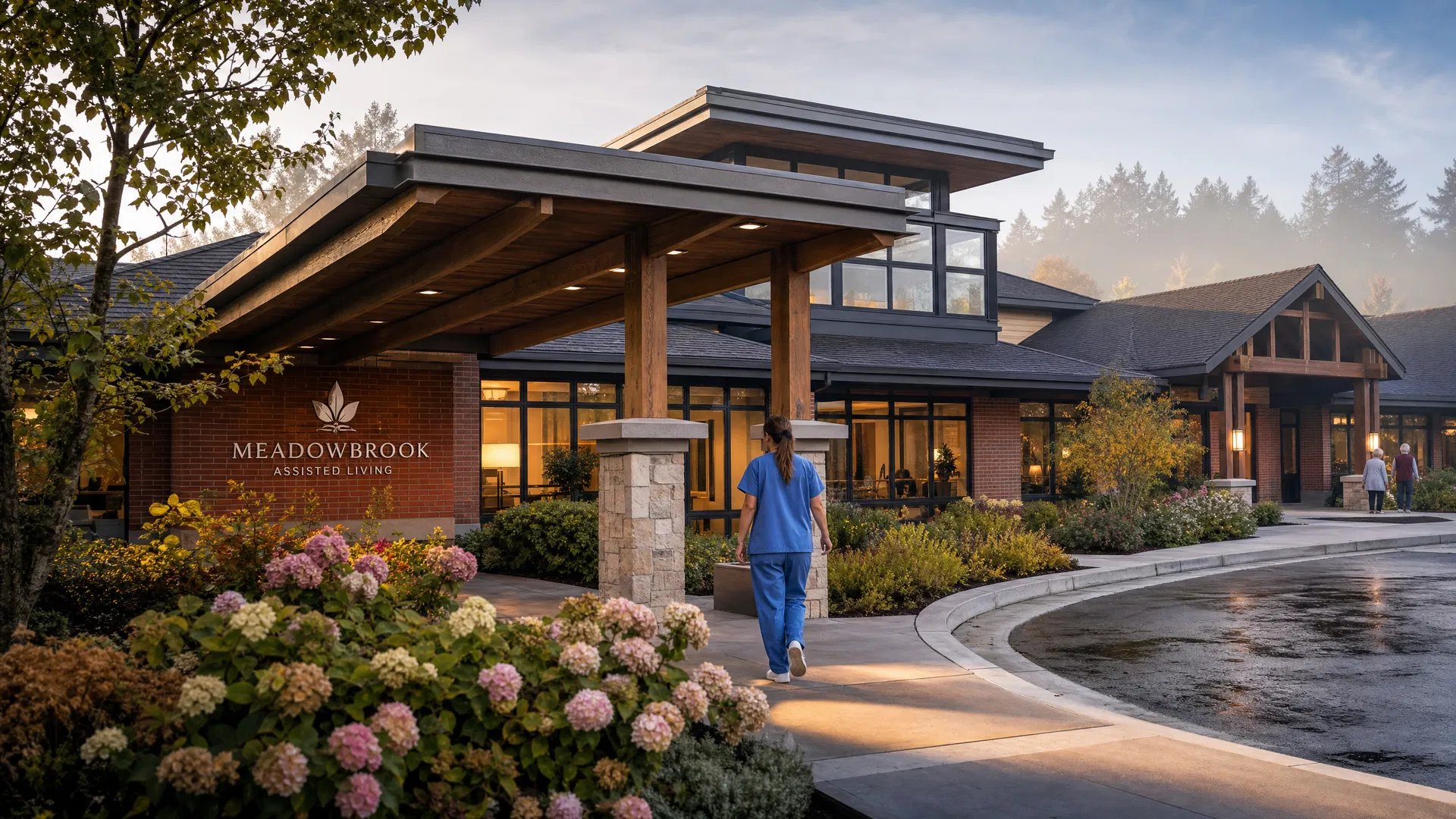 Modern assisted living facility