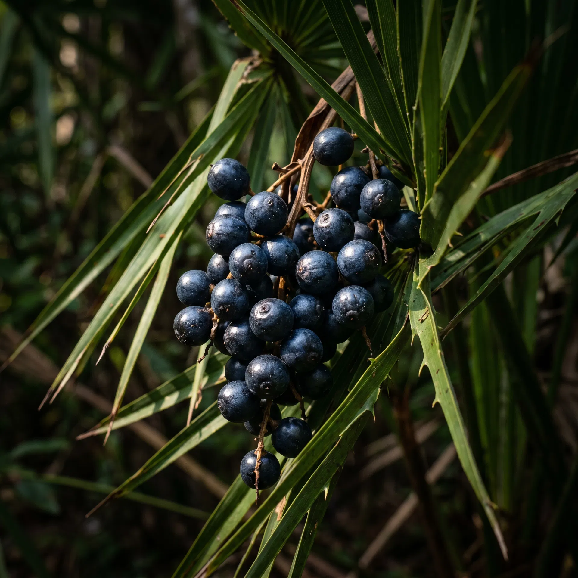 Saw palmetto berries macro