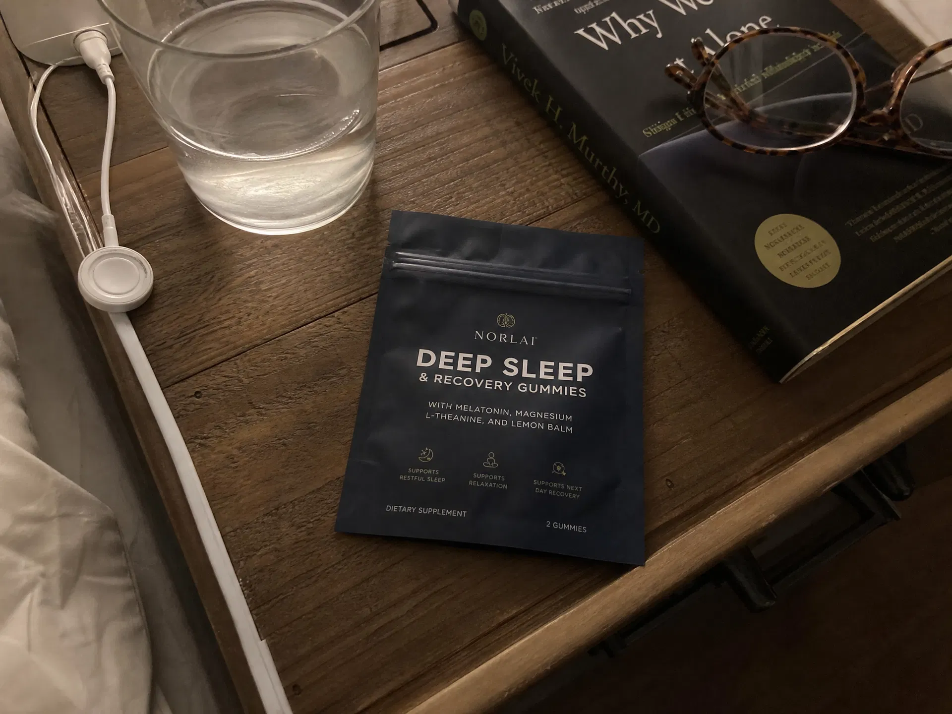 Nutraful on nightstand