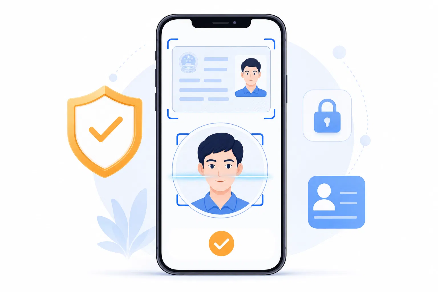 KYC identity verification illustration