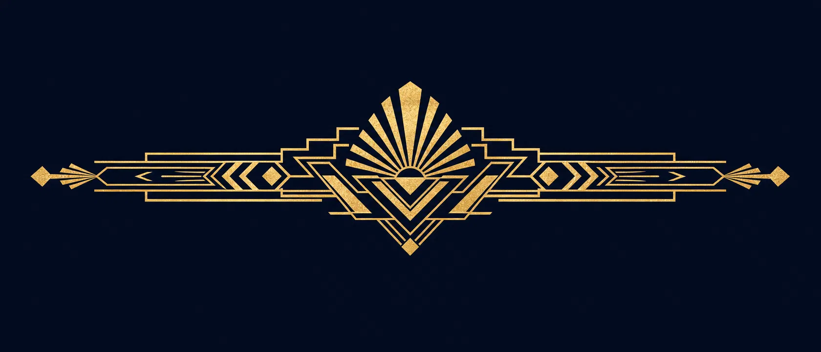 Art deco ornamental divider