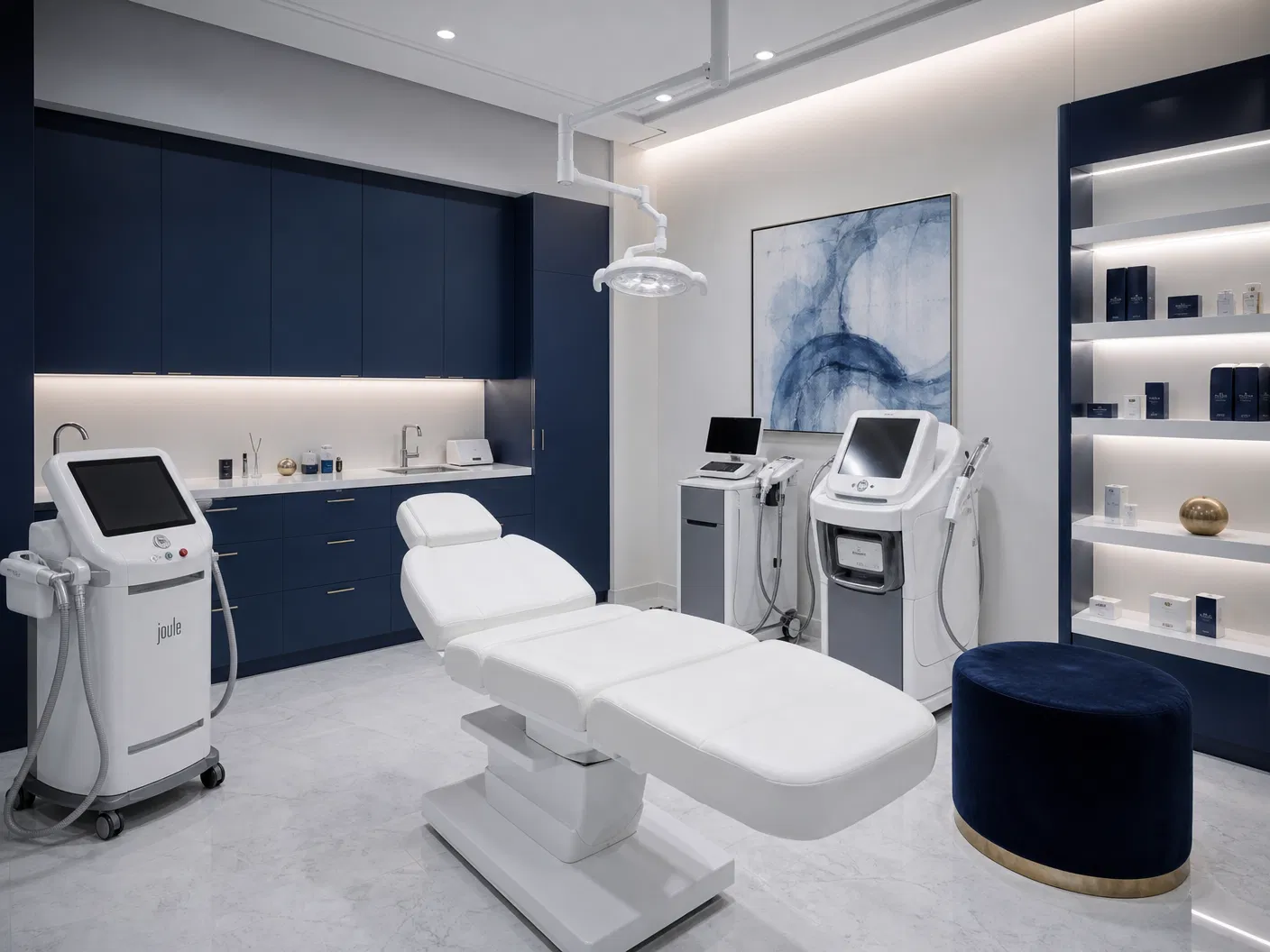 Sala de tratamento de clínica de estética premium