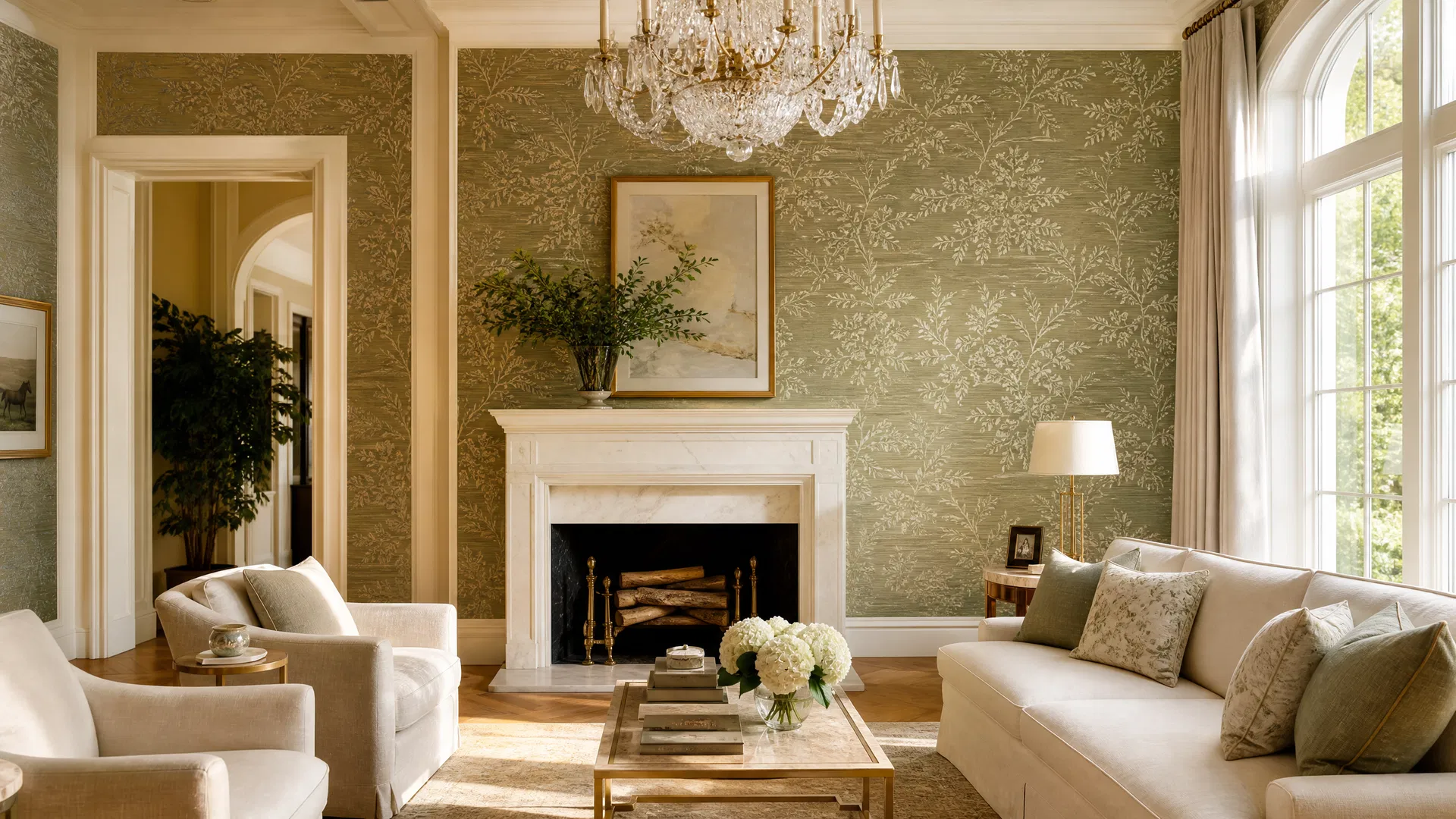 Luxury wallpaper installation by Up Against The Wall