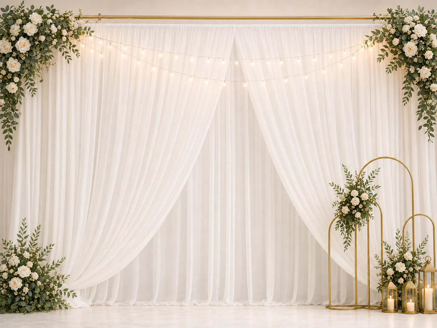 Sheer Backdrop Draping