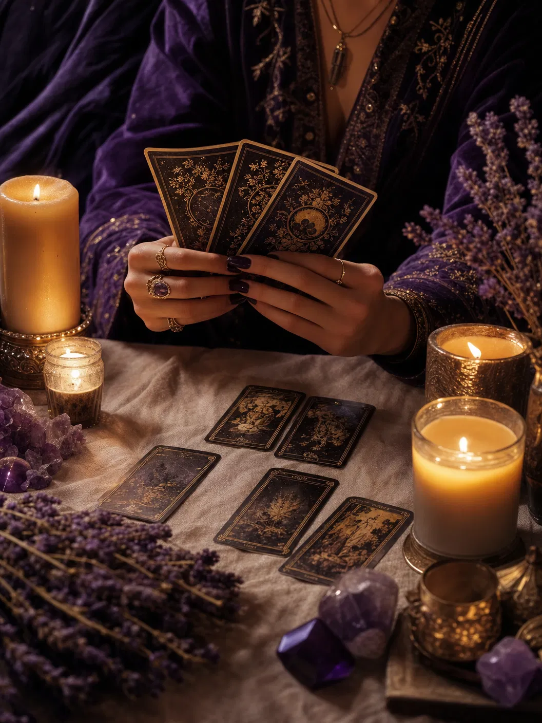 Tarot reading session