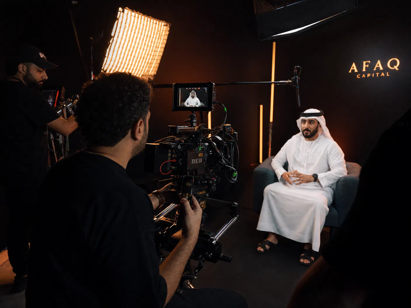 Behind the scenes