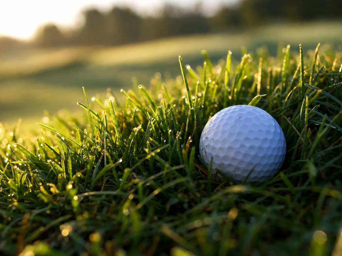 Golf ball in rough
