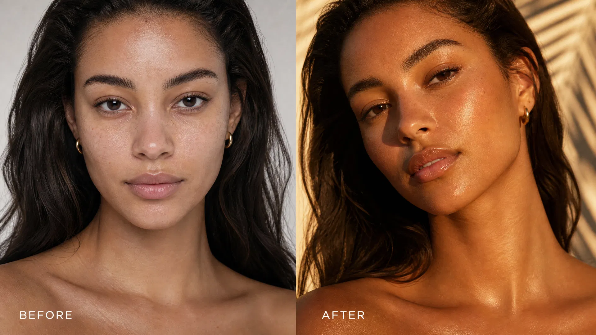 Before and after transformation