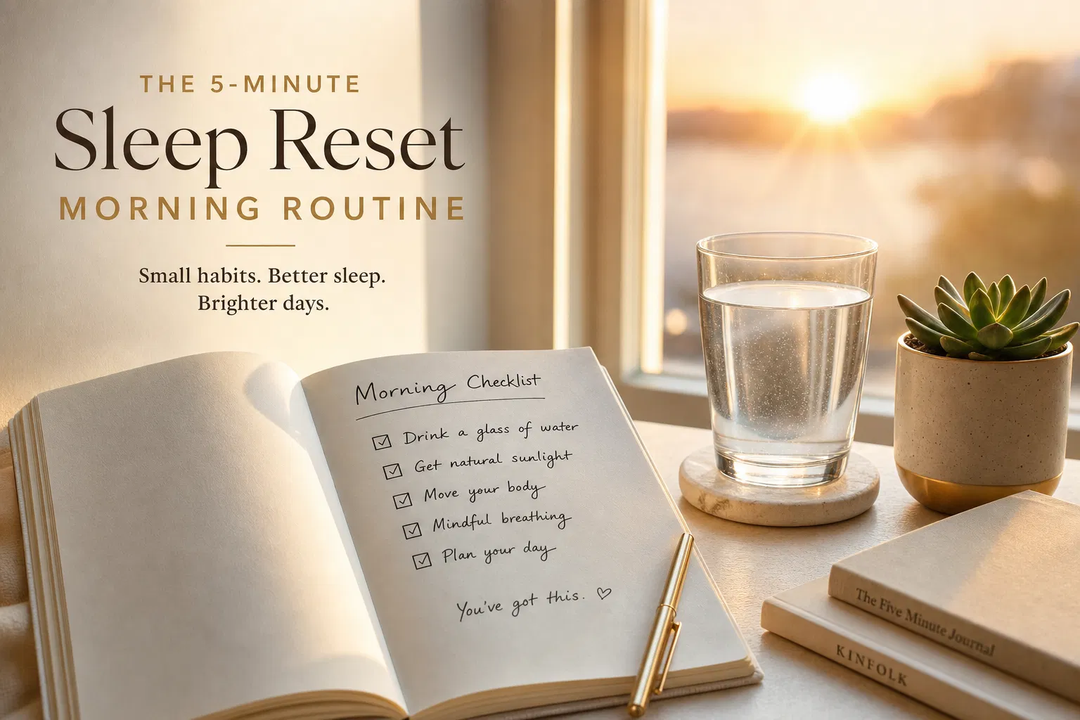Morning checklist and wellness routine