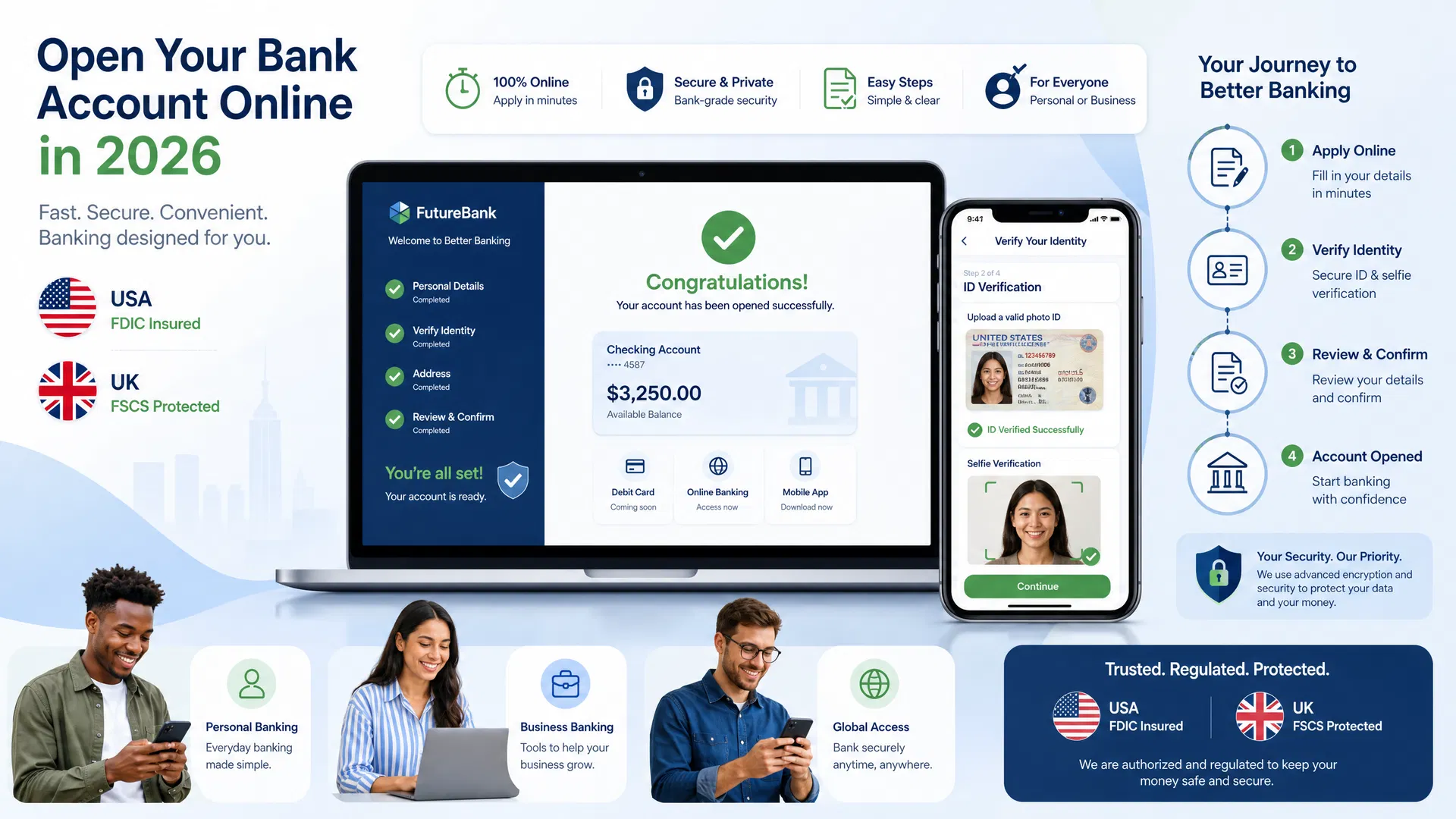 Open Your Bank Account Online in 2026 - Fast, Secure, Convenient Banking