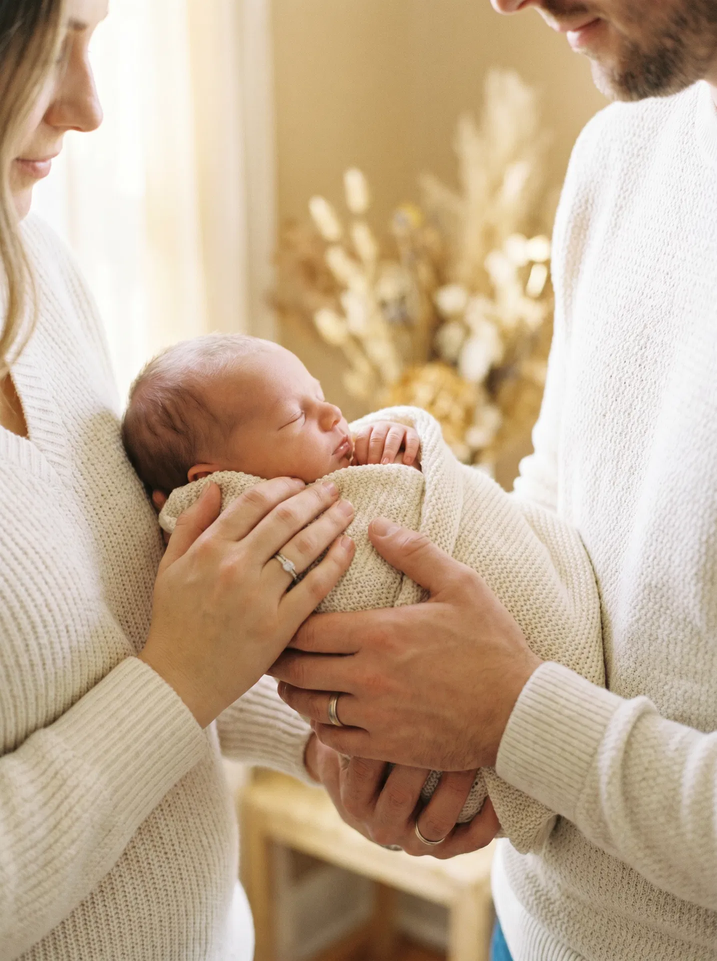 Family with newborn