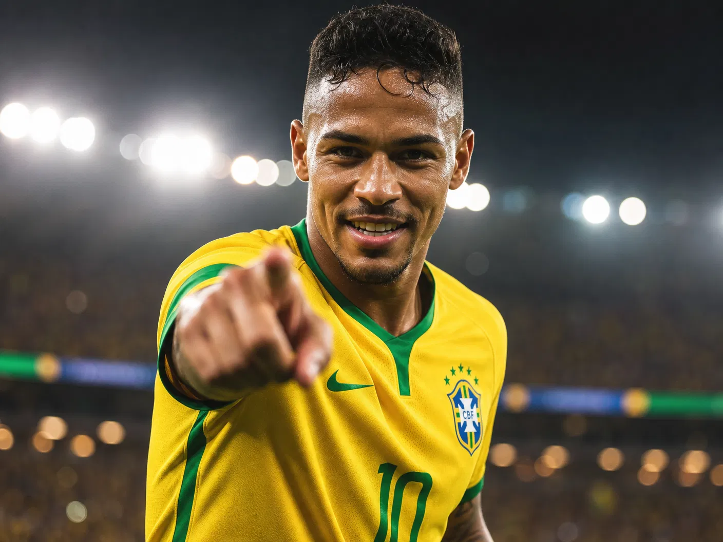 Jogador apontando