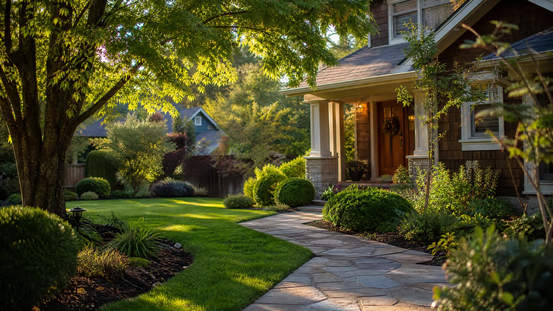 Beautiful maintained lawn
