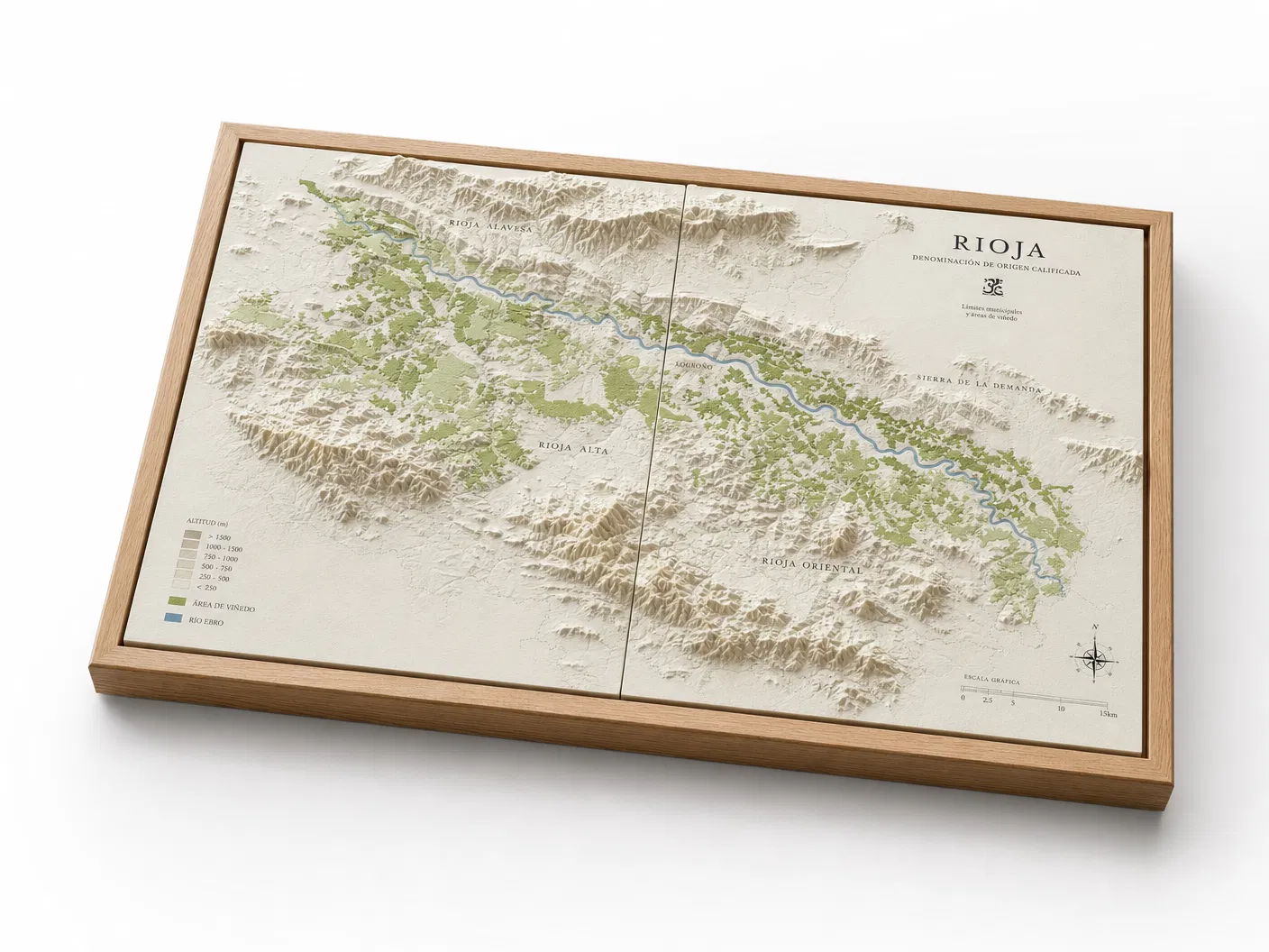Maqueta Rioja enmarcada