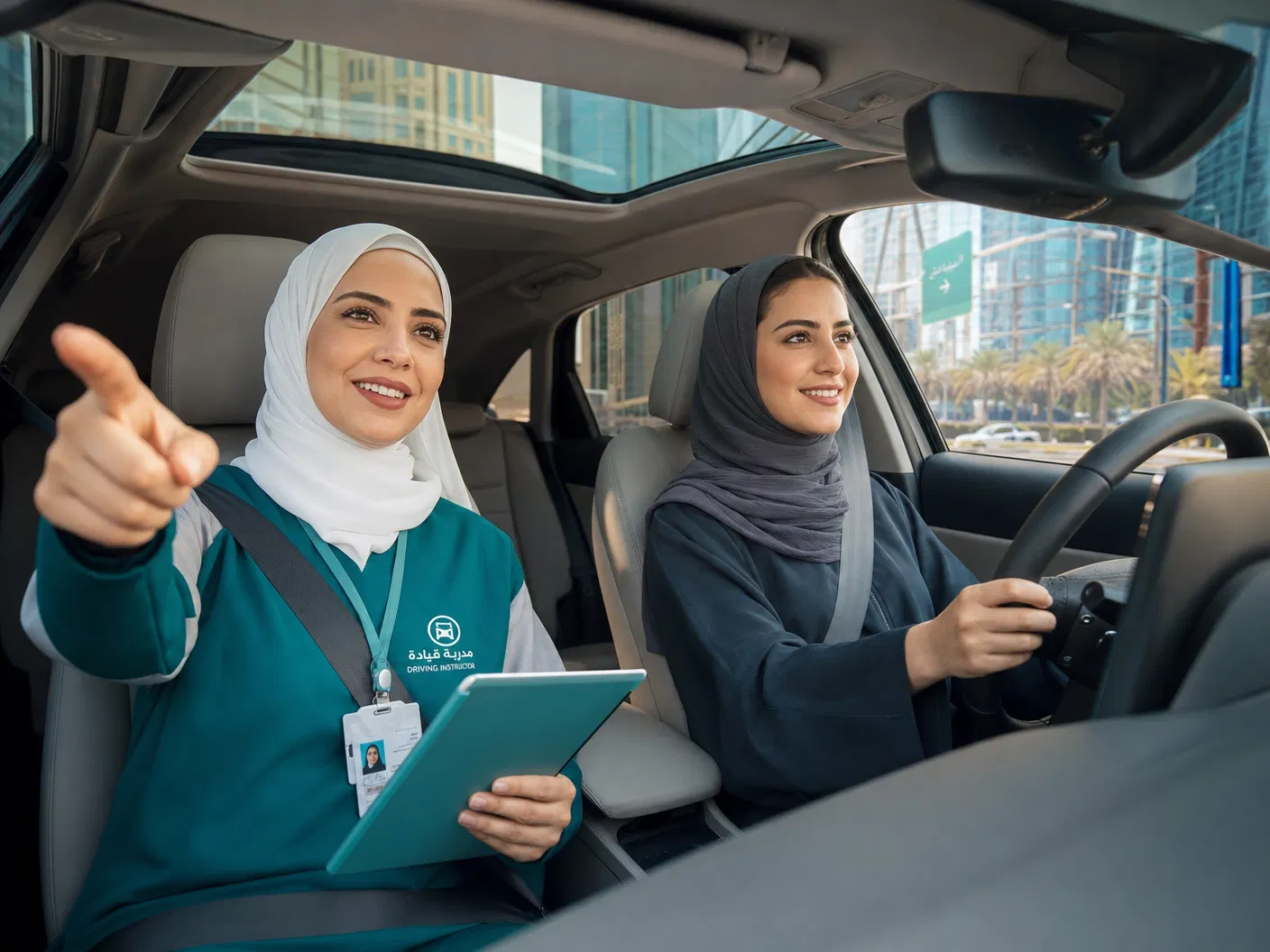 أروى عسيري مع متدربة