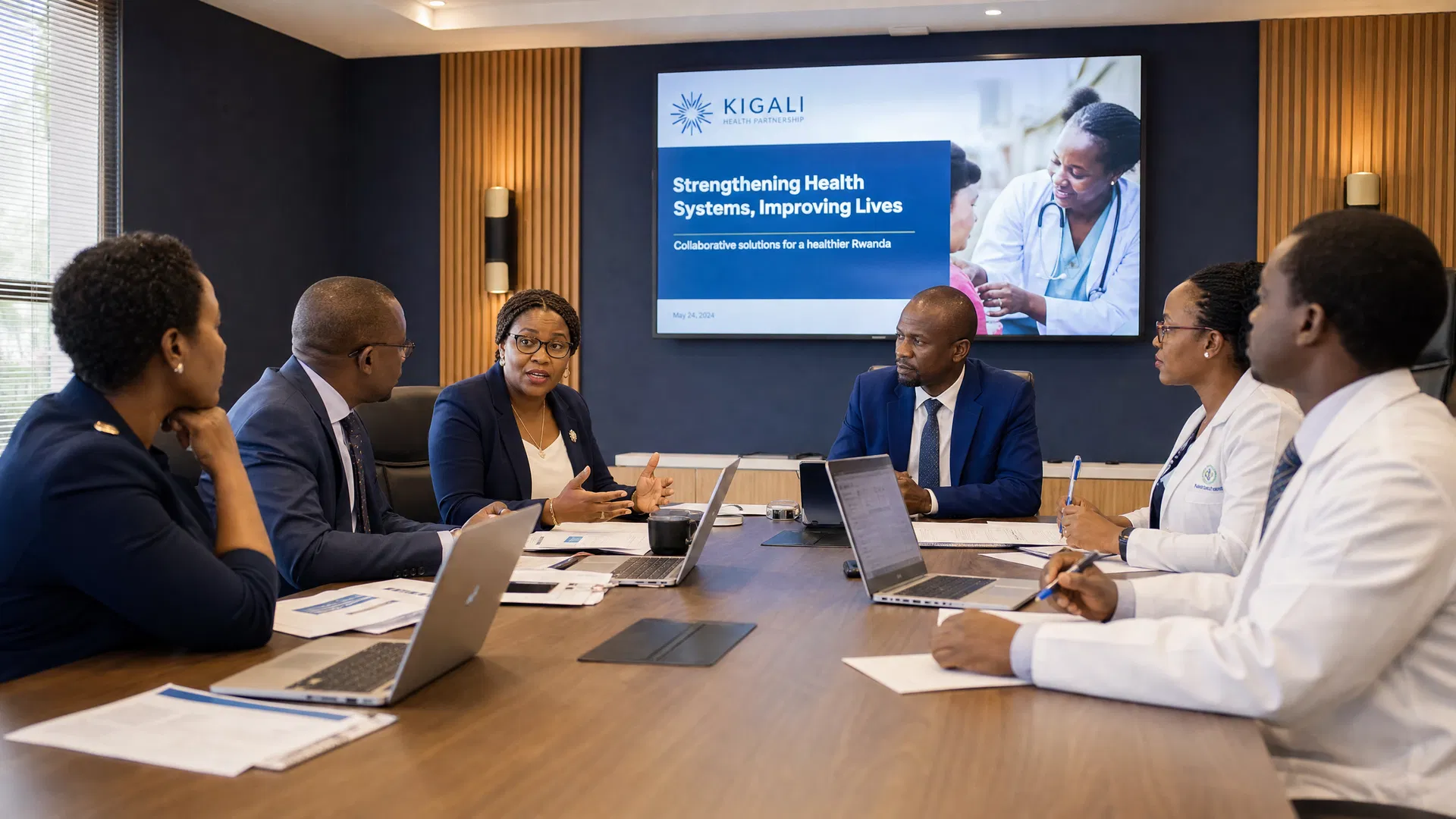 HVSIL members in a professional meeting